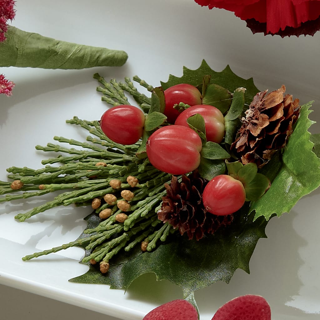 Red Berry Boutonniere – Open Blooms Chantilly, Chantilly VA