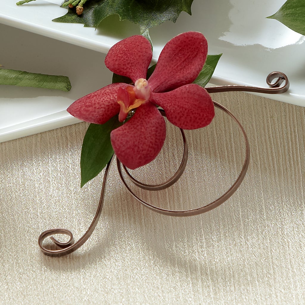 Red Mokara Boutonniere – Open Blooms Chantilly, Chantilly VA