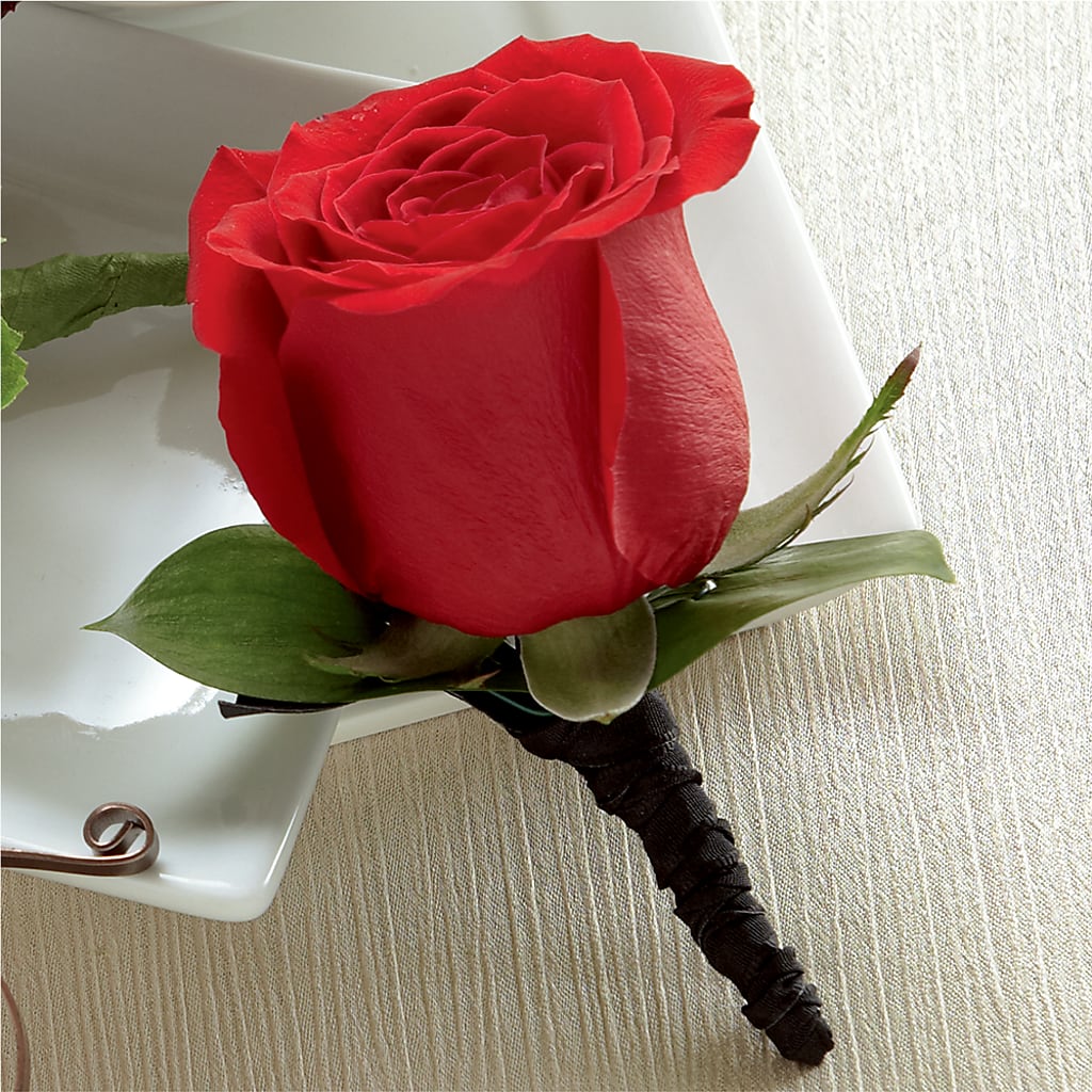 Red Rose Boutonniere – Open Blooms Chantilly, Chantilly VA