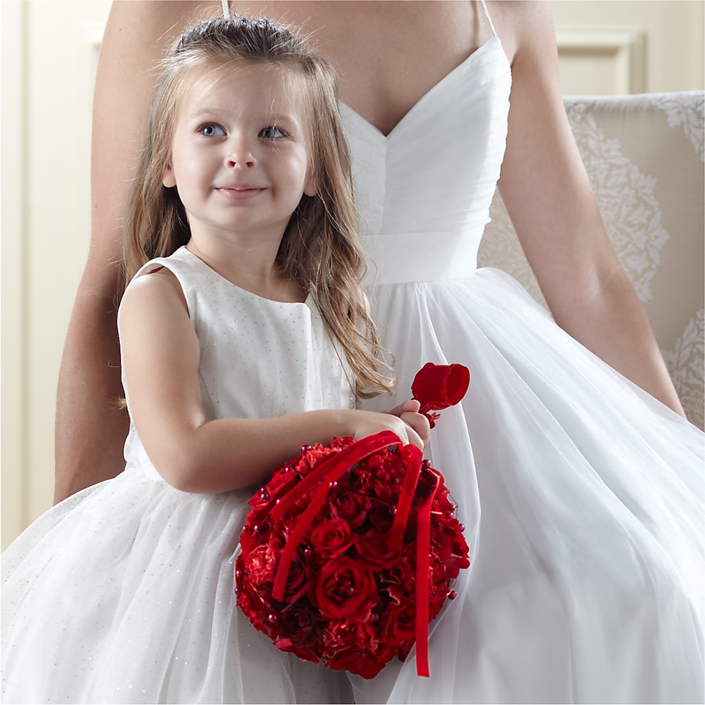 Pure at Heart Flower Girl Arrangement – Open Blooms Chantilly, Chantilly VA