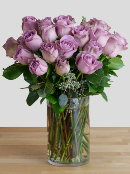 24 Lavender Roses –  Open Blooms Chantilly, Chantilly VA