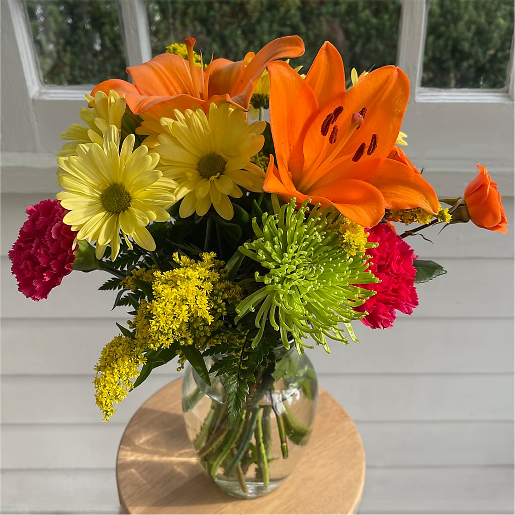 Bold & Bright – A Florist Original –  Open Blooms Chantilly, Chantilly VA