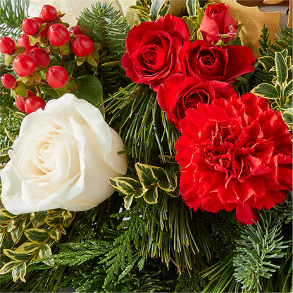 December Dreams Centerpiece –  Open Blooms Chantilly, Chantilly VA