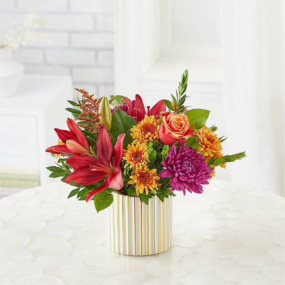 Burgundy Landscape Bouquet –  Open Blooms Chantilly, Chantilly VA