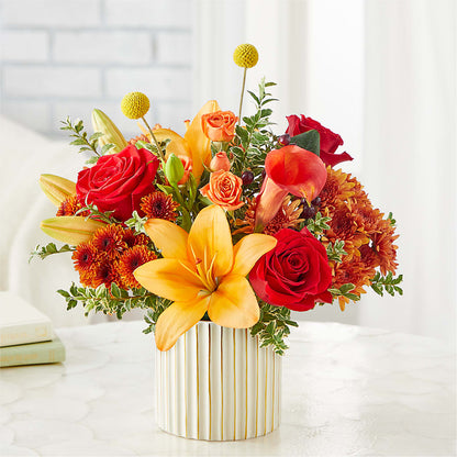Scarlet Skies Bouquet –  Open Blooms Chantilly, Chantilly VA