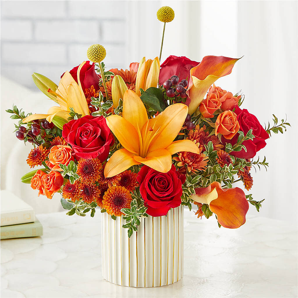 Scarlet Skies Bouquet –  Open Blooms Chantilly, Chantilly VA