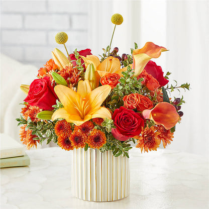 Scarlet Skies Bouquet –  Open Blooms Chantilly, Chantilly VA