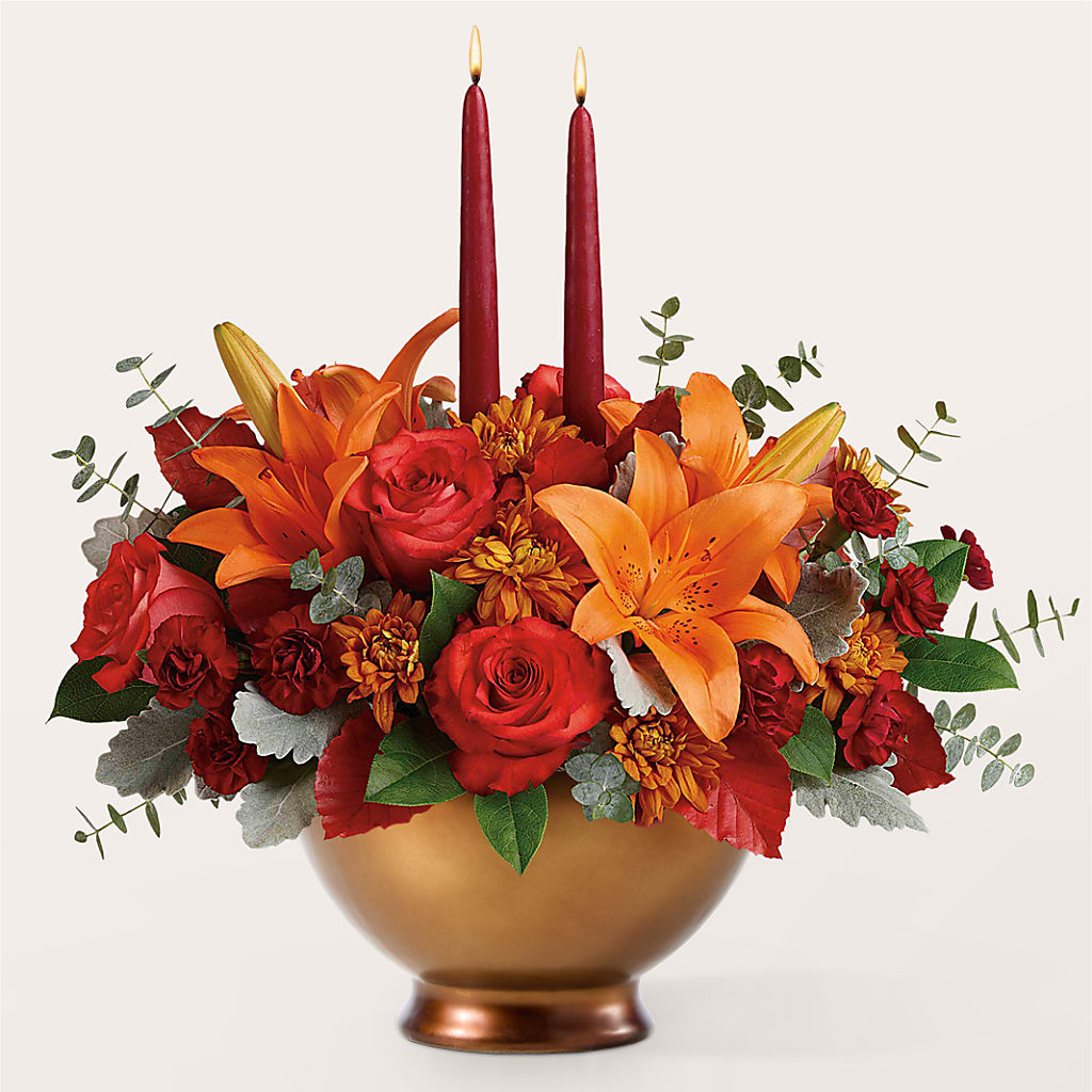 Fruits of Fall Centerpiece –  Open Blooms Chantilly, Chantilly VA