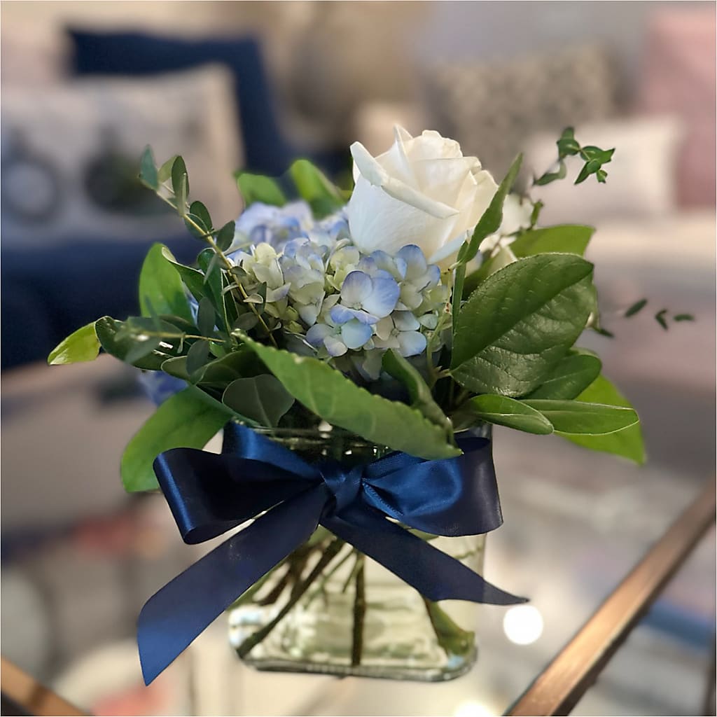 Sky Blue Delight Bouquet –  Open Blooms Chantilly, Chantilly VA