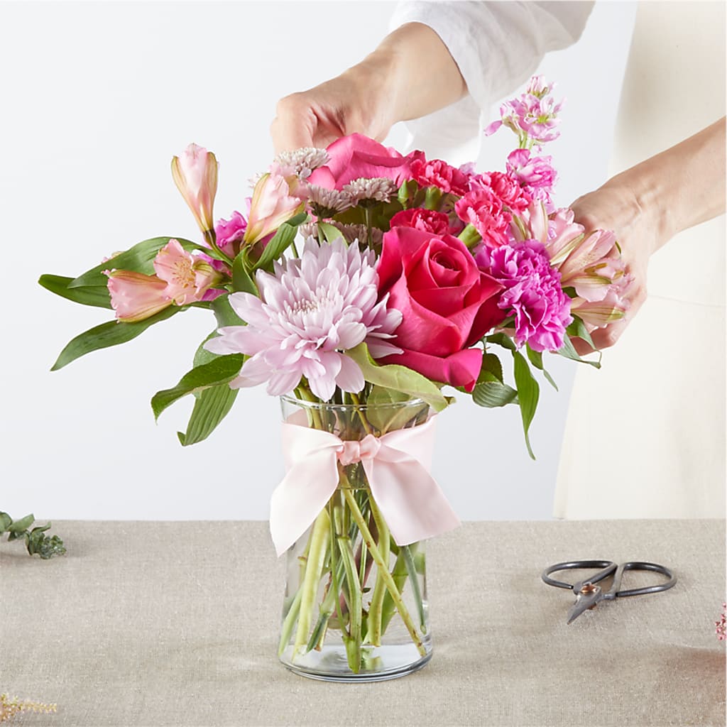 Pink Ribbon - A Florist Original –  Open Blooms Chantilly, Chantilly VA