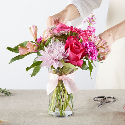 Pink Ribbon - A Florist Original –  Open Blooms Chantilly, Chantilly VA