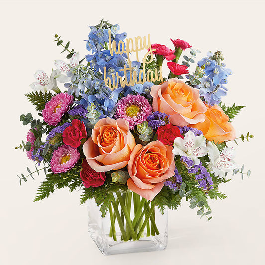 Birthday Bash Bouquet –  Open Blooms Chantilly, Chantilly VA