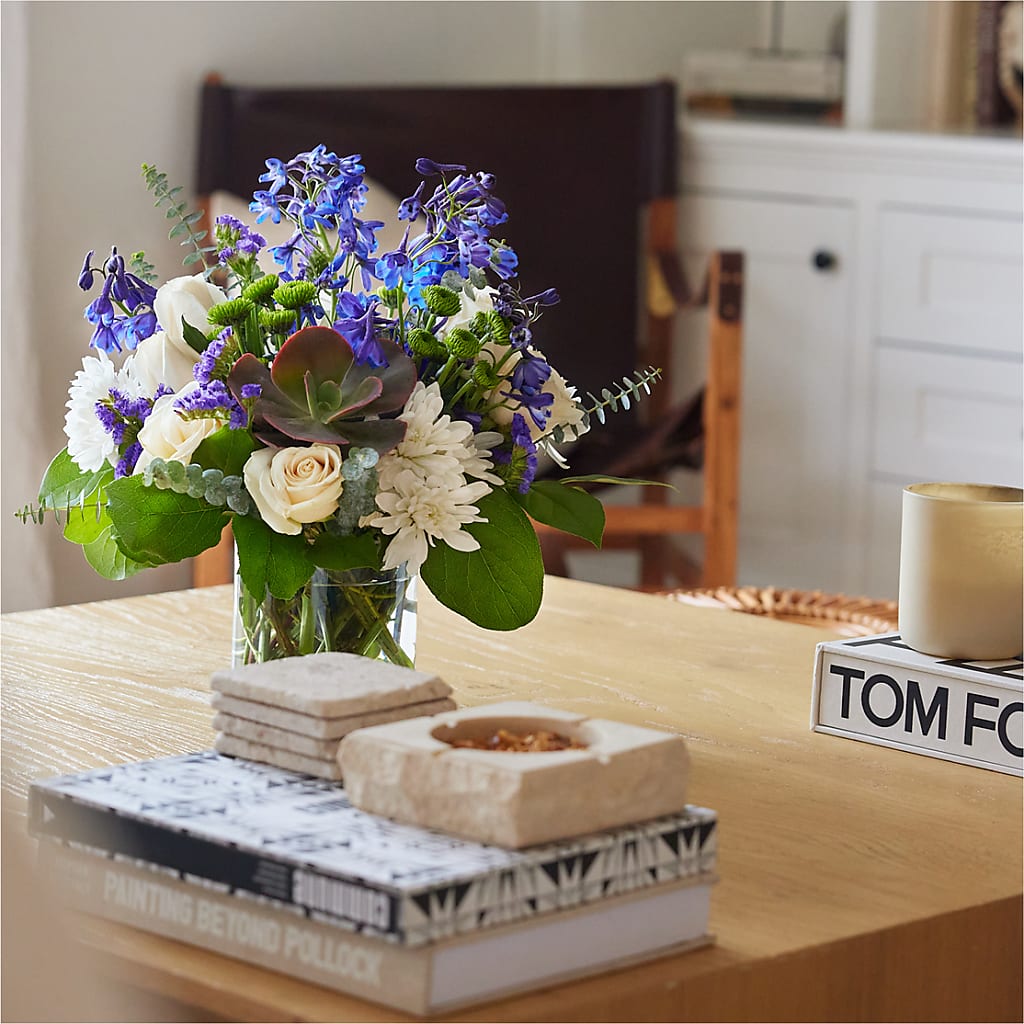 Cerulean Waves Bouquet –  Open Blooms Chantilly, Chantilly VA