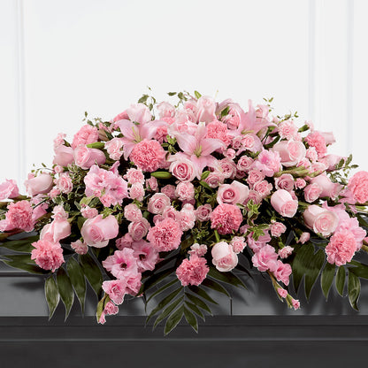 Garden of Comfort Casket Spray (Standard) –  Open Blooms Chantilly, Chantilly VA