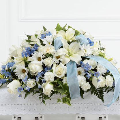 Tender Treasure Casket Spray –  Open Blooms Chantilly, Chantilly VA