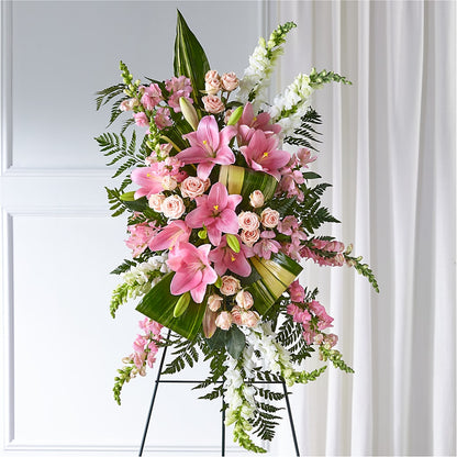 Elegant Embrace Standing Spray –  Open Blooms Chantilly, Chantilly VA