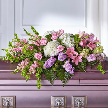 Life's Gratitude Casket Spray –  Open Blooms Chantilly, Chantilly VA
