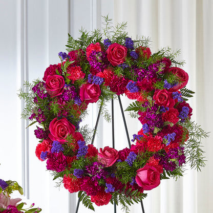 Calming Colors Wreath –  Open Blooms Chantilly, Chantilly VA