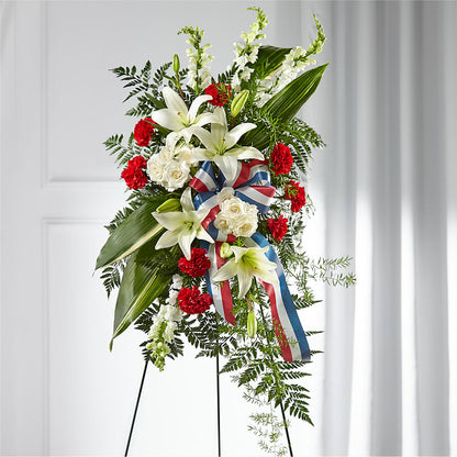 Stars of Life Standing Spray –  Open Blooms Chantilly, Chantilly VA