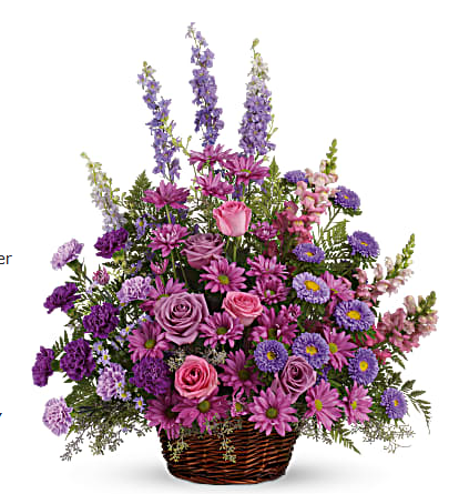 Gracious Lavender Basket –  Open Blooms Chantilly, Chantilly VA