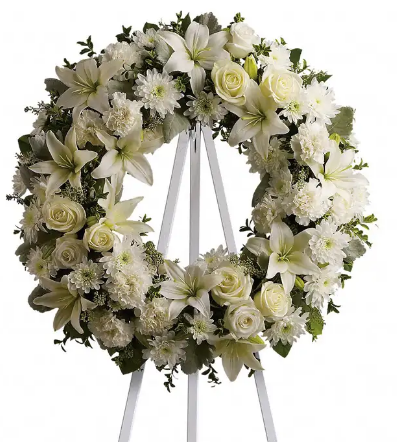 Serenity Wreath –  Open Blooms Chantilly, Chantilly VA