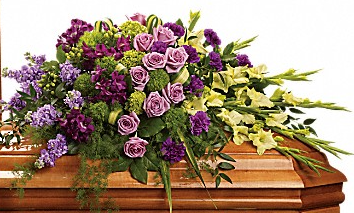 Reflections of Gratitude Casket Spray –  Open Blooms Chantilly, Chantilly VA
