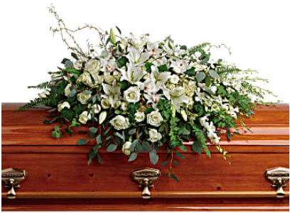Grandest Glory Casket Spray –  Open Blooms Chantilly, Chantilly VA