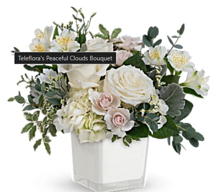 Teleflora's Peaceful Clouds Bouquet
