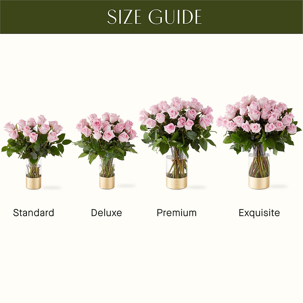 Picture Perfect Pink Rose Bouquet –  Open Blooms Chantilly, Chantilly VA