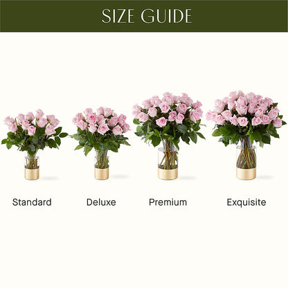 Picture Perfect Pink Rose Bouquet –  Open Blooms Chantilly, Chantilly VA