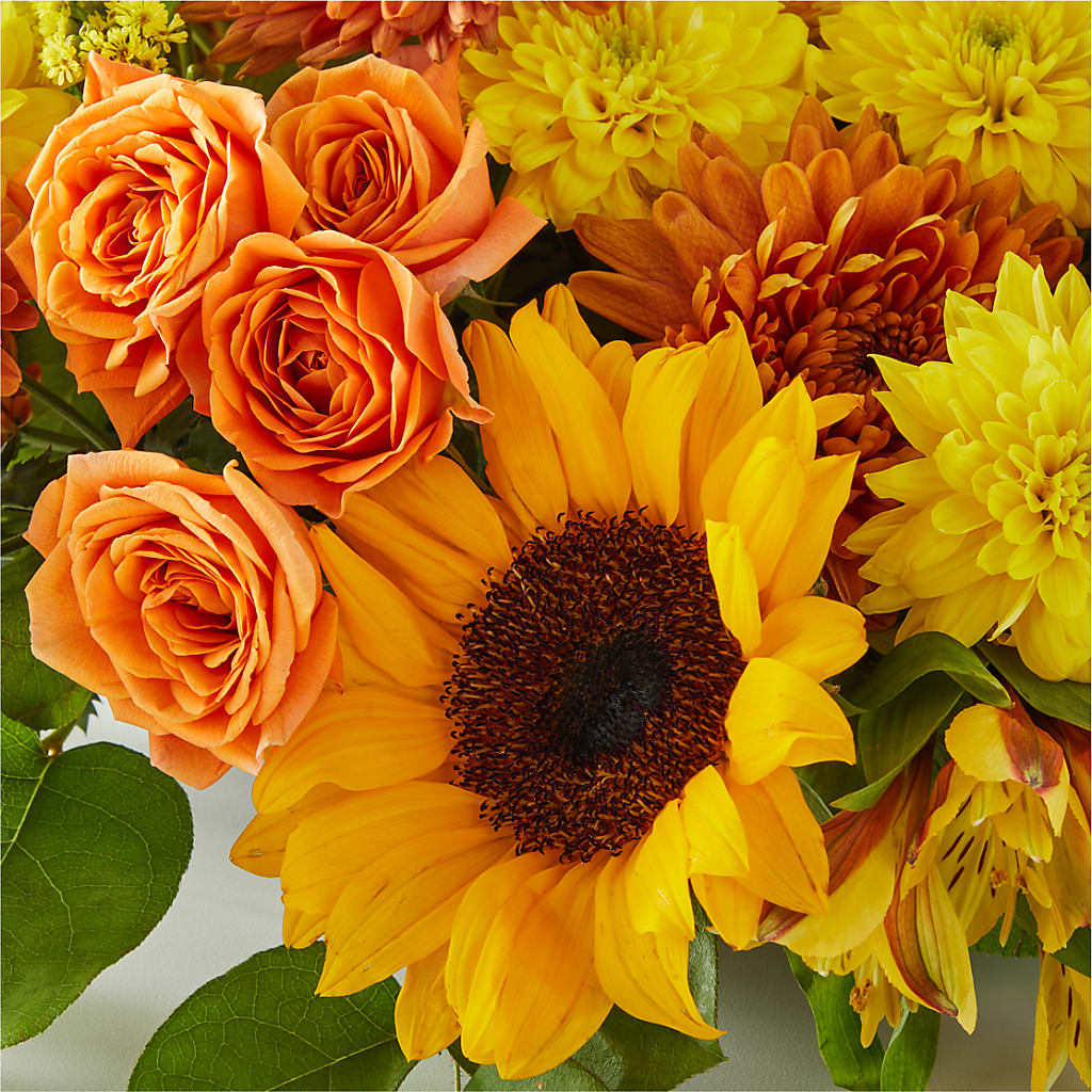Autumn Harmony Centerpiece –  Open Blooms Chantilly, Chantilly VA