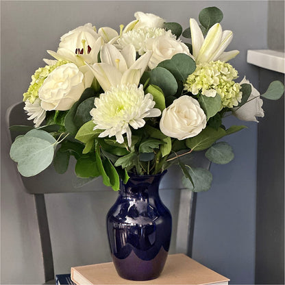Snowy Dreams Bouquet –  Open Blooms Chantilly, Chantilly VA