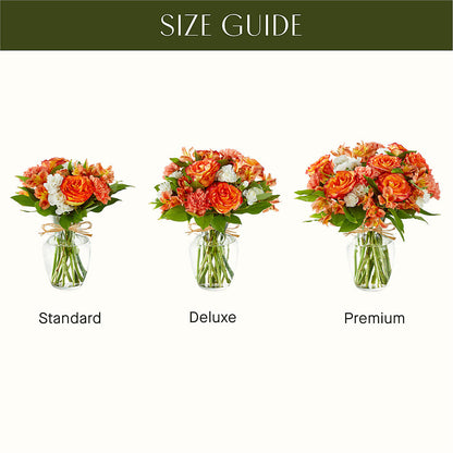 Apricot Glow Bouquet –  Open Blooms Chantilly, Chantilly VA