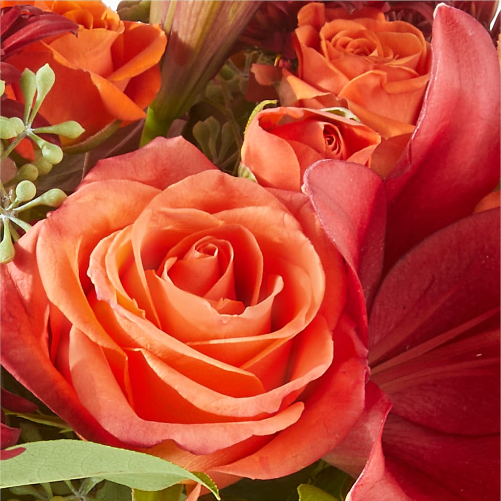 Crimson Leaves Bouquet –  Open Blooms Chantilly, Chantilly VA