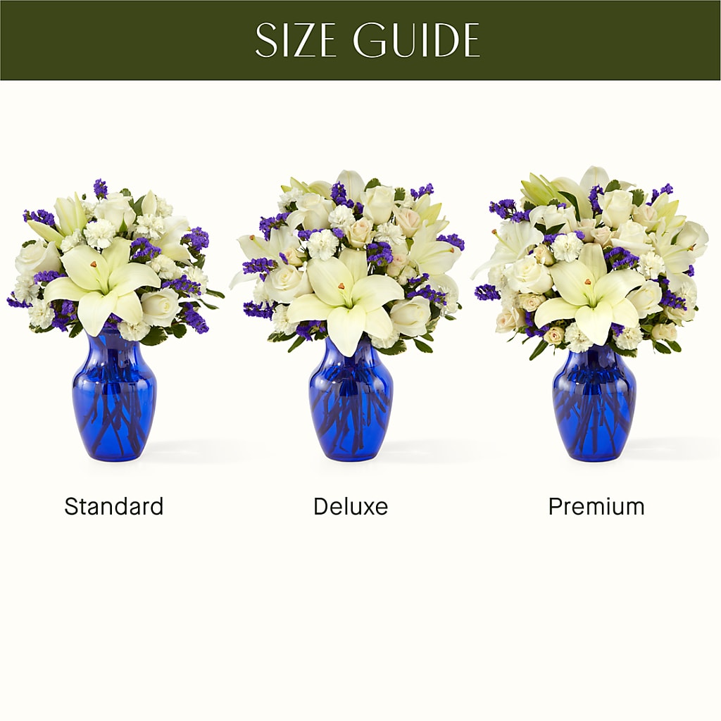 Sapphire Rush Bouquet –  Open Blooms Chantilly, Chantilly VA
