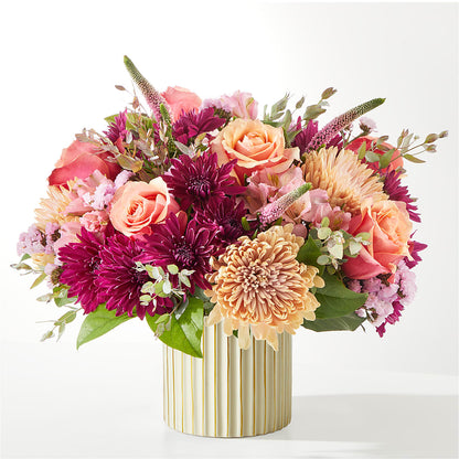 Berry Cobbler Bouquet with Ivory Vase –  Open Blooms Chantilly, Chantilly VA