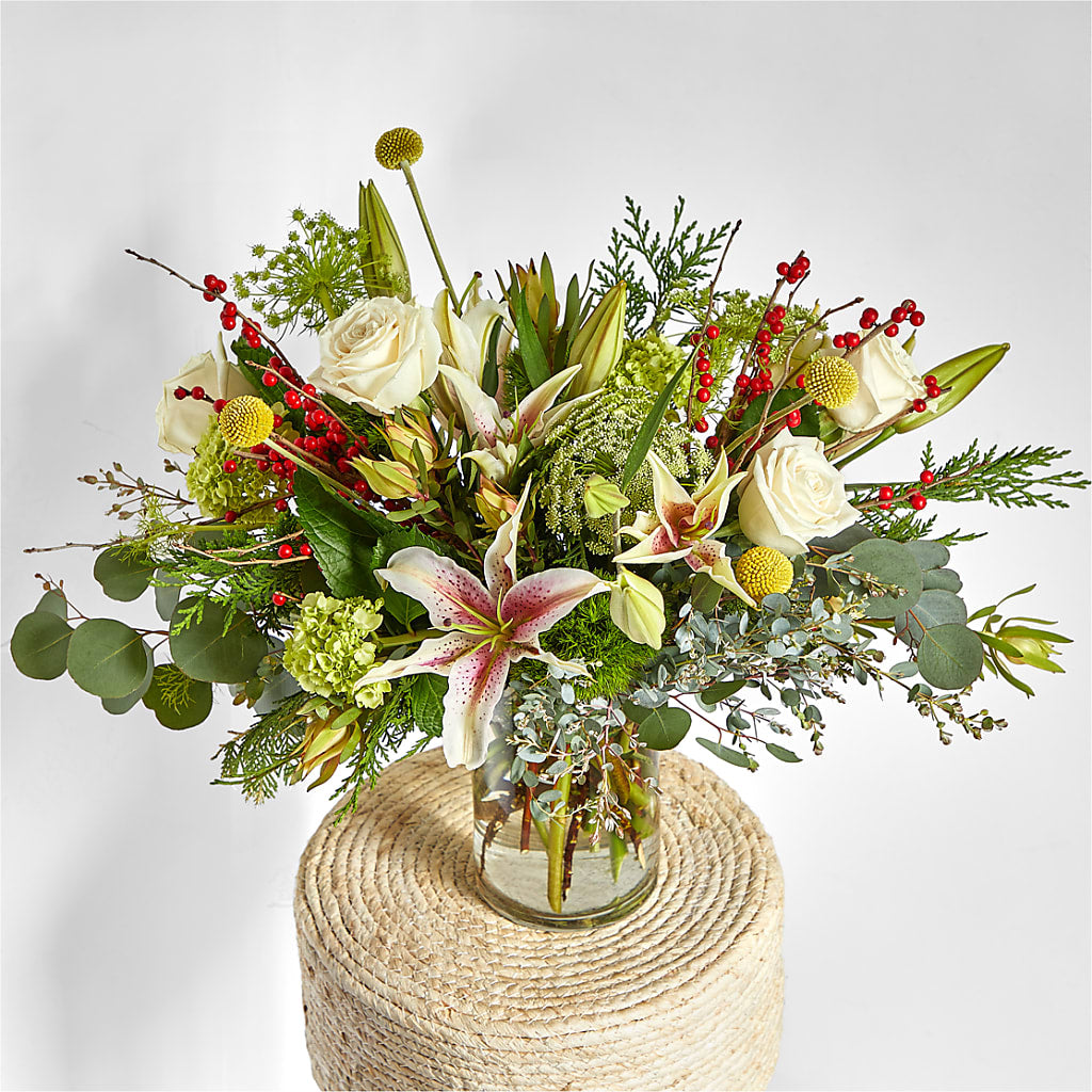 Berry & Bright Bouquet –  Open Blooms Chantilly, Chantilly VA