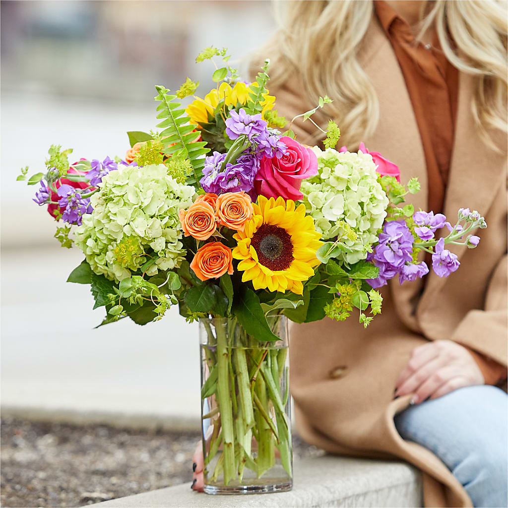 Vibrant Greetings Bouquet –  Open Blooms Chantilly, Chantilly VA