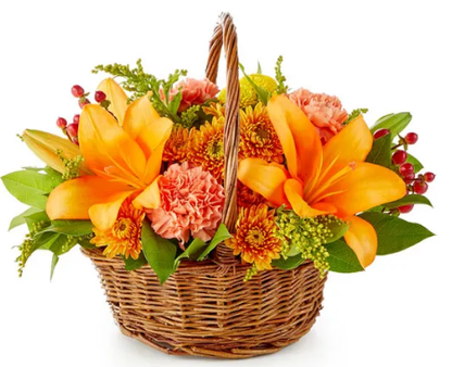 Fall Harvest Woven Basket –  Open Blooms Chantilly, Chantilly VA