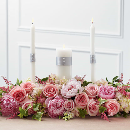 Worldwide Romance Unity Candle Arrangement –  Open Blooms Chantilly, Chantilly VA