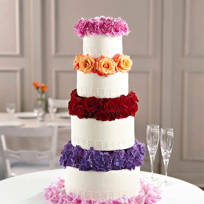 Infinite Love Cake Décor –  Open Blooms Chantilly, Chantilly VA